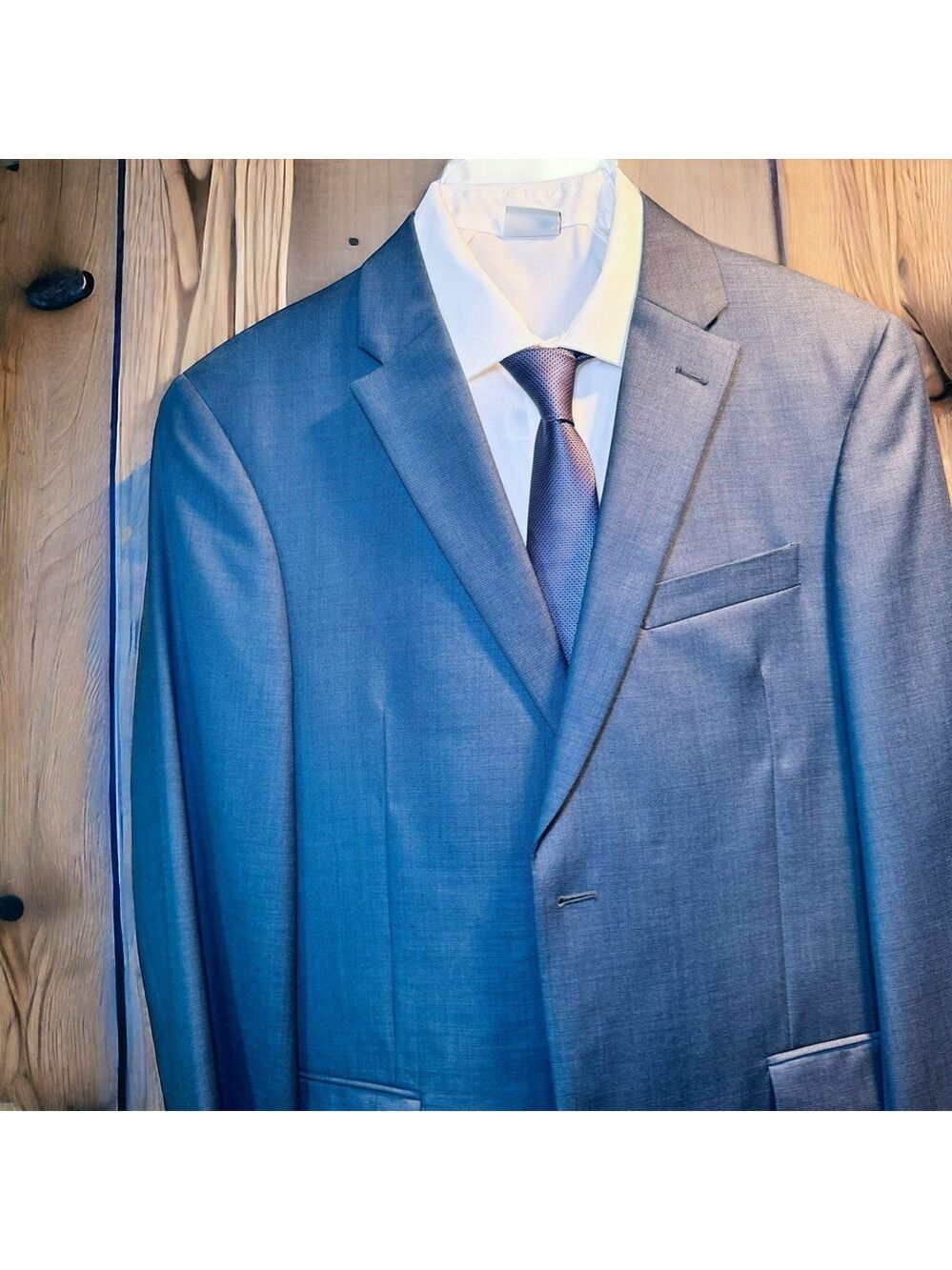 Tommy Hilfiger Men’s Navy Blue Suit SZ 40R - Picture 12 of 15